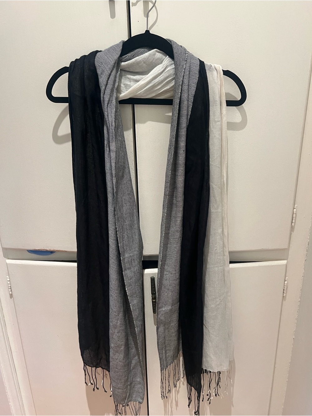 Black, Gray & White Scarf